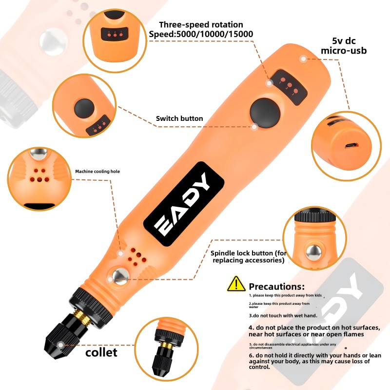 USB Cordless Rotary Tool Kit – - Power Tools Review review and price