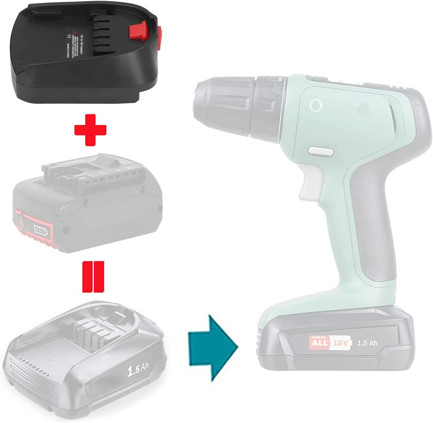 Battery Adapter Use For Bosch  - Power Tools Green review and price