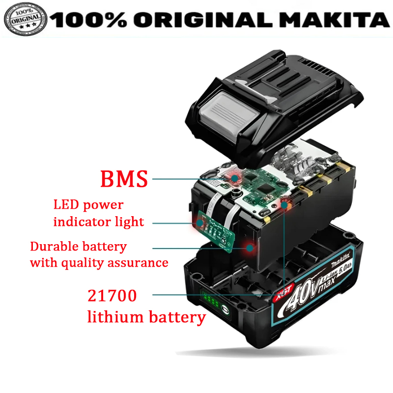 Original Makita 40V 5.0Ah 2170 - Makita Power Tools Xgt review and price